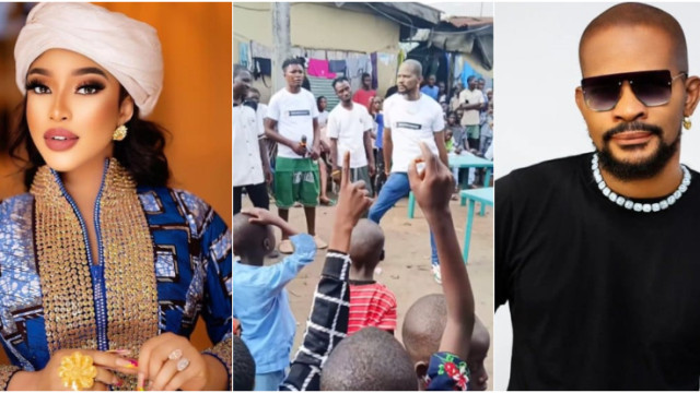 Uche Maduagwu Appreciates Tonto Dikeh For Feeding 2,000 Children in Lagos